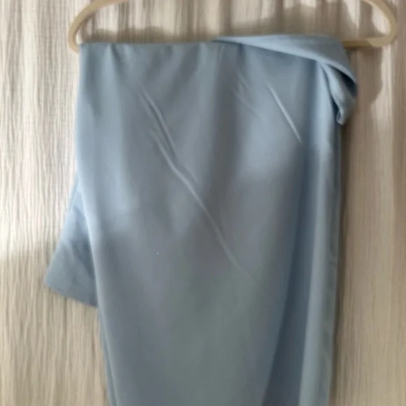 PrettyLittleThing Blue One Shoulder Sheath Dress - Picture 4 of 4